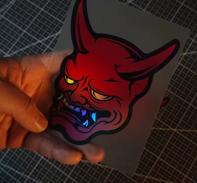 Pegatina Demon Holográfica