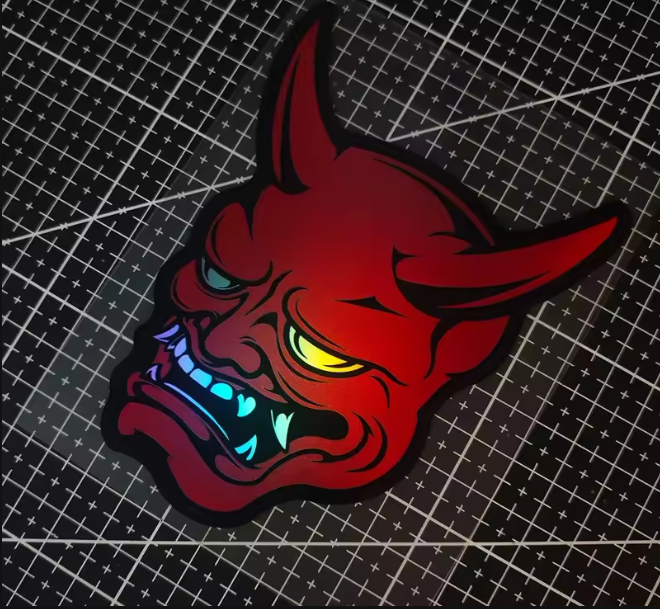 Pegatina Demon Holográfica